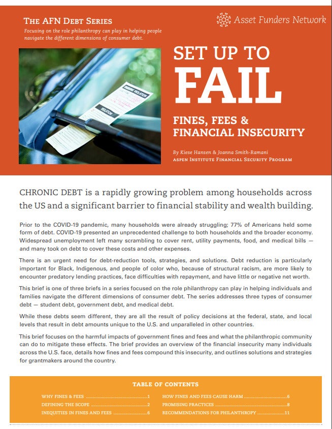 Set Up to Fail: Fines, Fees & Financial Insecurity