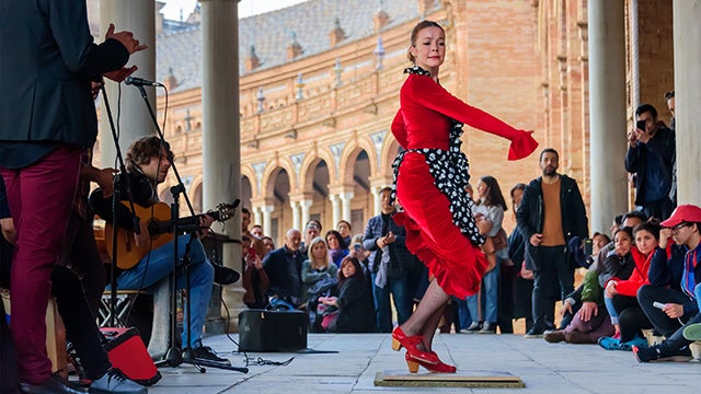Flamenco dancer in Spain